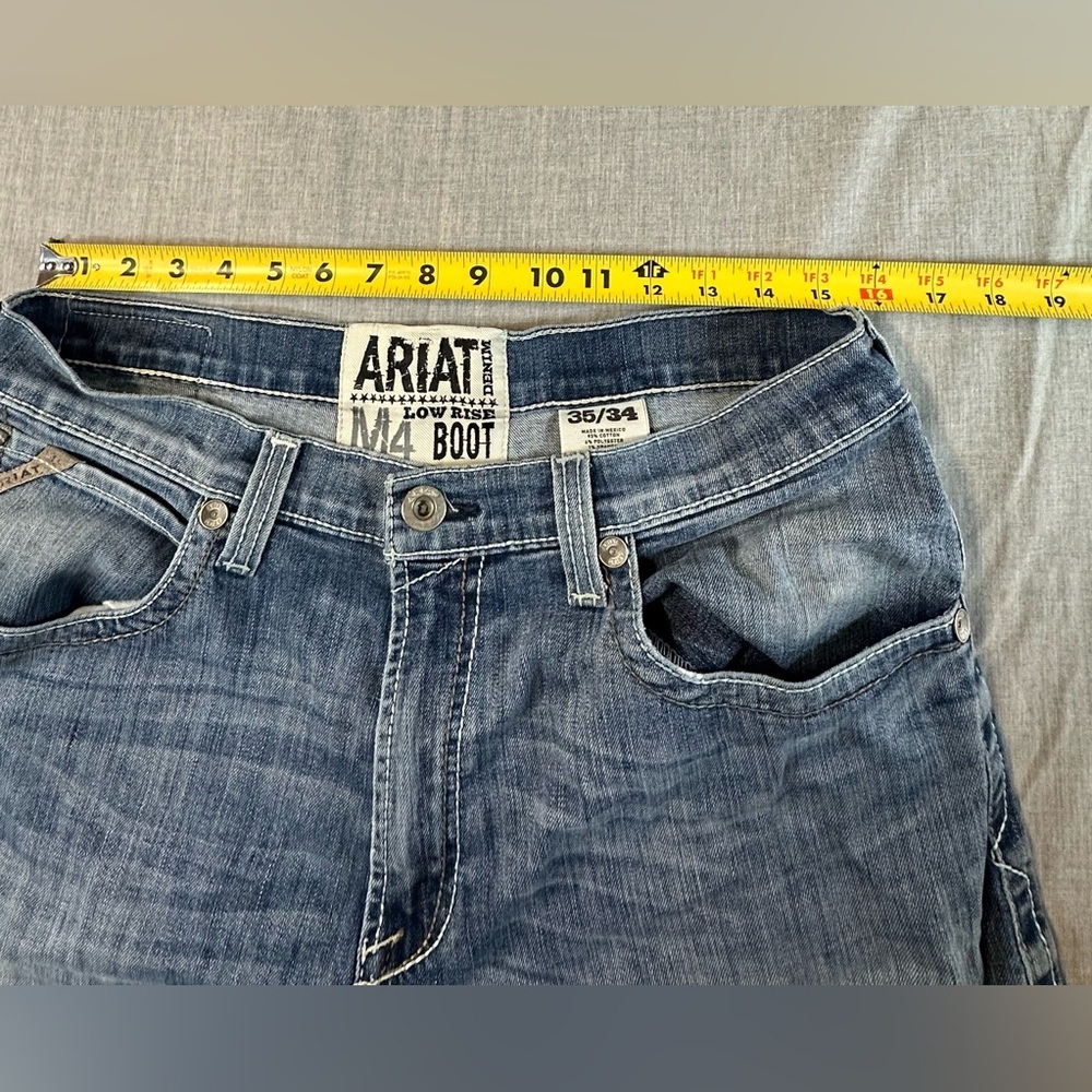 Ariat Denim Low Rise BootCut M4 Sz 35/34 - Picture 16 of 16